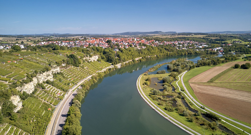 Der Neckar bei Ludwigsburg-Poppenweiler