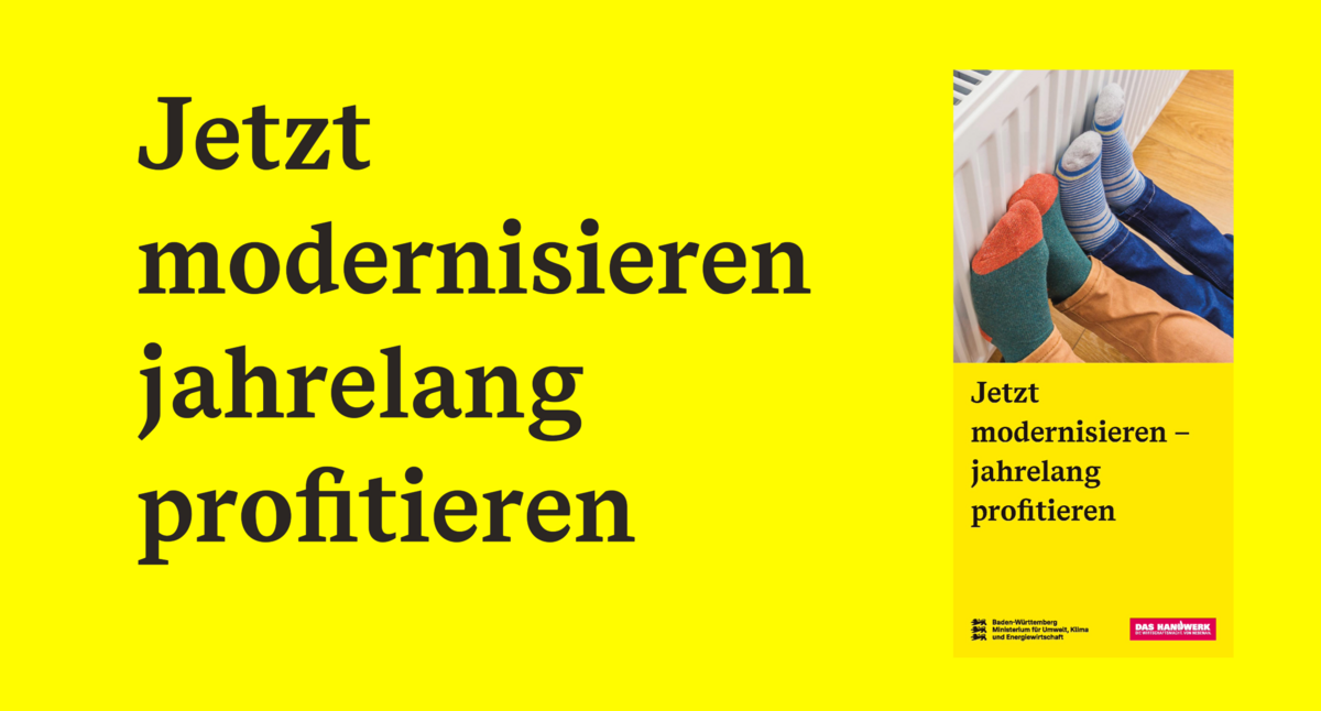 Flyer Jetzt modernisieren – jahrelang profitieren