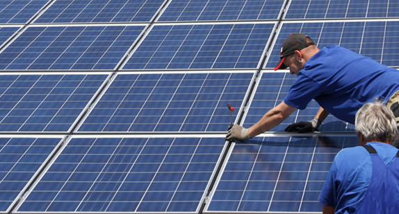Installation einer Photovoltaikanlage