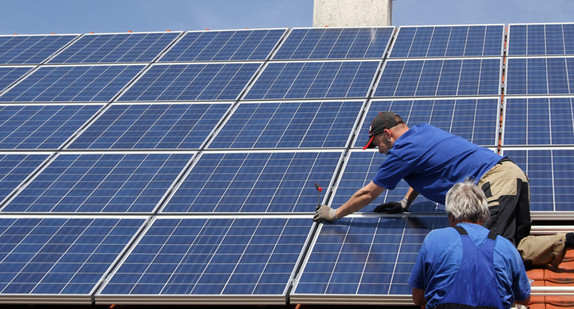 Installation einer Photovoltaikanlage