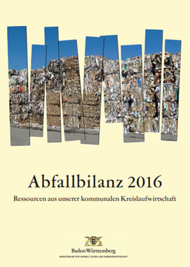 Titelblatt der Abfallbilanz 2016