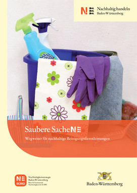 Saubere SacheN! - Titelblatt des Wegweisers für nachhaltige Reinigungsdienstleistungen