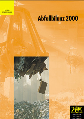 Titelblatt der Abfallbilanz 2000