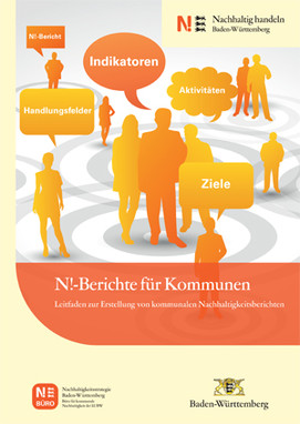 Titelbild der N!-Berichte für Kommunen - Leitfaden zur Erstellung von kommunalen Nachhaltigkeitsberichten