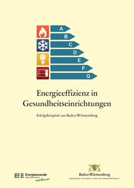 Titelblatt der Broschüre Energieeffizienz in Gesundheitseinrichtungen