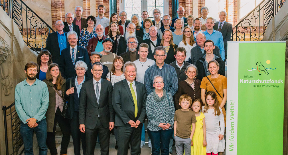 Preisträgerinnen und Preisträger des 19. Landesnaturschutzpreises 2019 der Stiftung Naturschutzfonds Baden-Württemberg