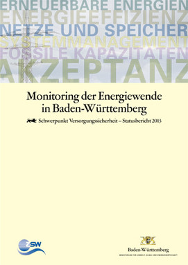 Titelblatt des Statusberichts 2013 Monitoring der Energiewende in Baden-Württemberg