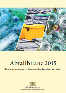 Titelblatt der Abfallbilanz 2015