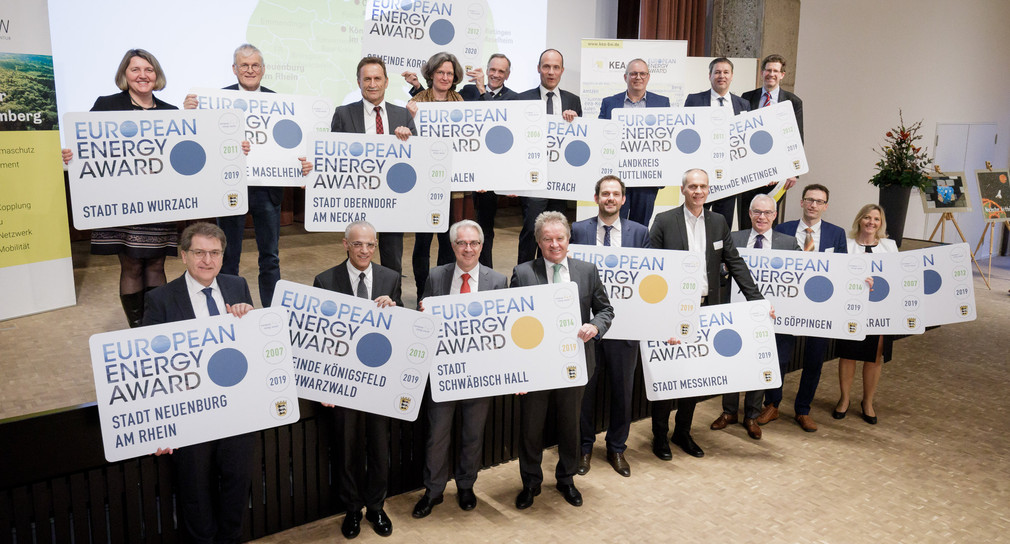 Die Preisträger des European Energy Award 2020.