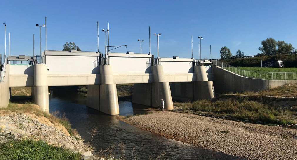 Hochwasserrückhaltebecken 4 der Gemeinde Urbach und Plüderhausen