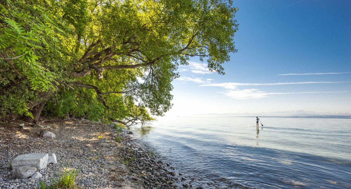 Bodensee zwischen Meersburg und Hagnau