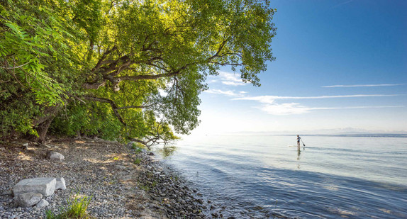 Bodensee zwischen Meersburg und Hagnau