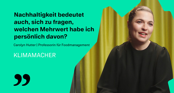 Vorhang auf für Carolyn Hutter, Professorin für Foodmanagement