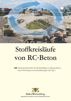 Titelblatt der Broschüre Stoffkreisläufe von RC-Beton