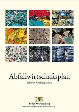 Titelblatt der Broschüre Abfallwirtschaftsplan, Teilplan Siedlungsabfälle