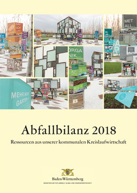 Titelblatt der Broschüre Abfallbilanz 2018