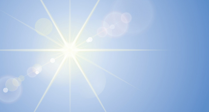 Himmel mit Sonne