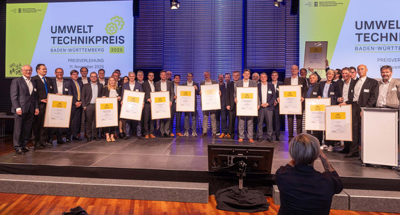 Die Preisträgerinnen und Preisträger des Umwelttechnikpreis 2025