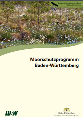 Titelblatt der Broschüre Moorschutzprogramm Baden-Württemberg