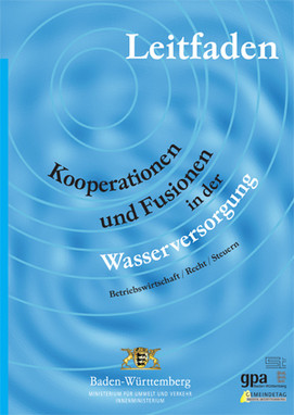 Titelblatt des Leitfadens Kooperationen und Fusionen in der Wasserversorgung