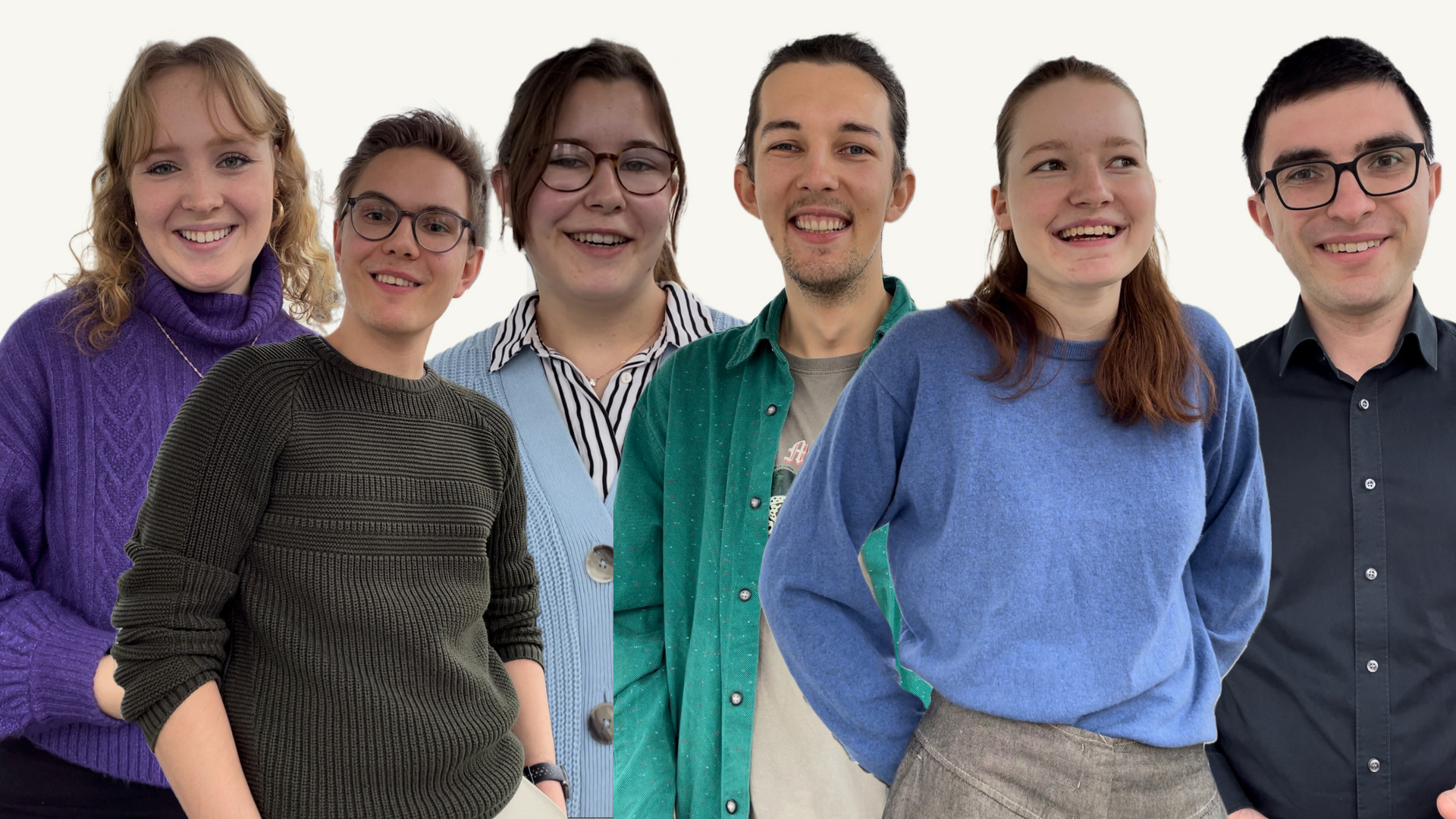 Die neuen Mitglieder des Jugend-Klima-Rats (von links): Hanna-Marie, Yannick, Alina, Tobias, Leni und Simon