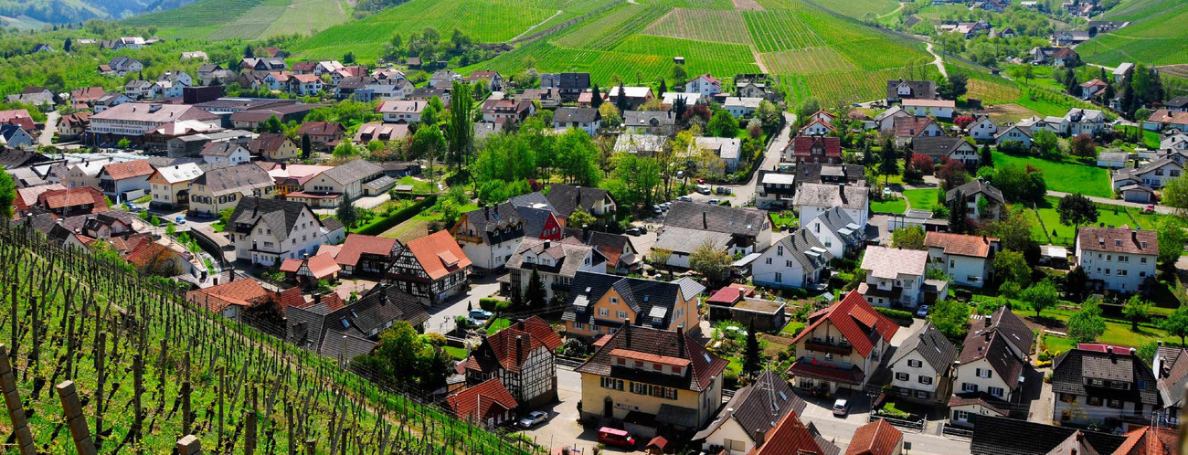 Gemeinde Durbach Ortsansicht von Durbach an der badischen Weinstraße