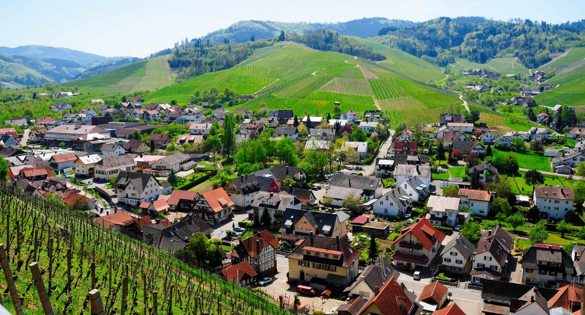 Ortsansicht von Durbach an der badischen Weinstraße