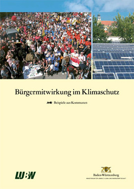 Titelblatt der Broschüre Bürgermitwirkung im Klimaschutz: Beispiele aus Kommunen