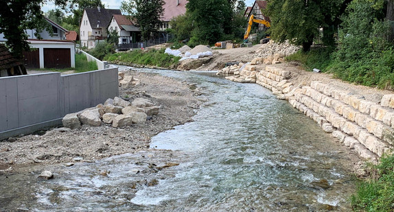 Hochwasservorsorge an der Echaz in Betzingen