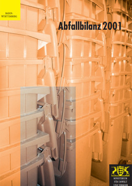 Titelblatt der Abfallbilanz 2001