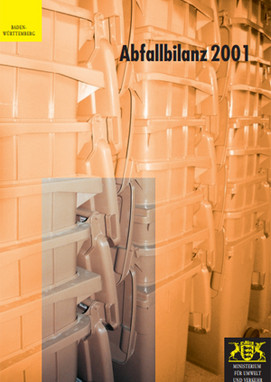 Titelblatt der Abfallbilanz 2001