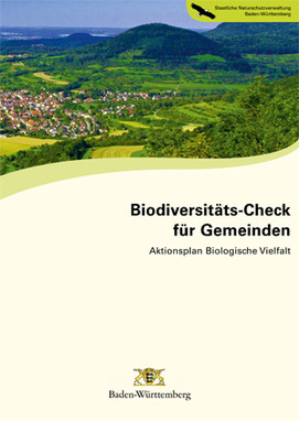 Titelblatt der Broschüre Biodiversitäts-Check für Gemeinden: Aktionsplan Biologische Vielfalt