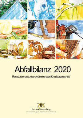 Titelblatt der Broschüre Abfallbilanz 2020
