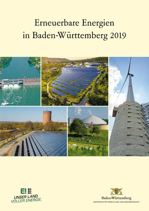 Titelblatt der Broschüre Erneuerbare Energien in Baden-Württemberg