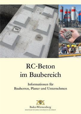 Titelblatt der Broschüre RC-Beton im Baubereich
