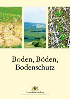 Titelblatt der Broschüre Boden, Böden, Bodenschutz