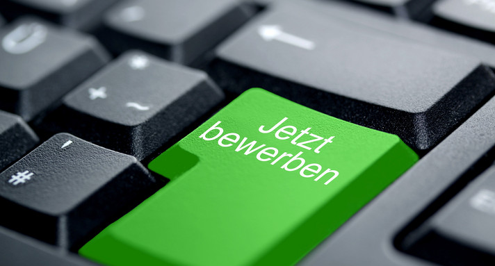 Jetzt bewerben Taste