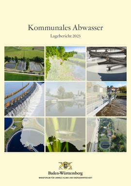 Kommunales Abwasser: Lagebericht 2023 (Titelblatt)