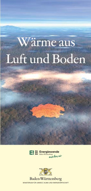 Titelblatt des Faltblatts Wärme aus Luft und Boden