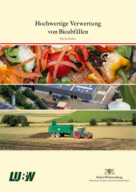 Titelblatt des Leitfadens Hochwertige Verwertung von Bioabfällen