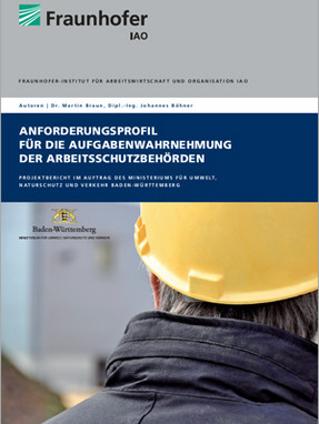 Titelblatt der Broschüre Anforderungsprofil für die Aufgabenwahrnehmung der Arbeitsschutzbehörden