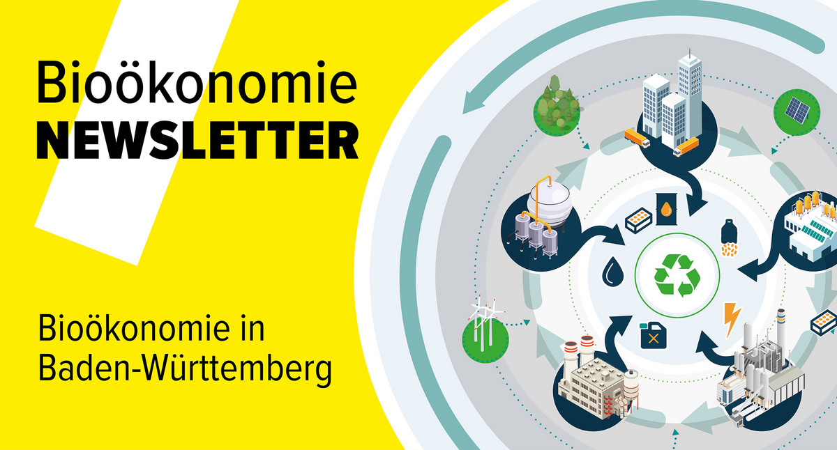 Teaser-Bild für den Newsletter der Plattform Bioökonomie in Baden-Württemberg