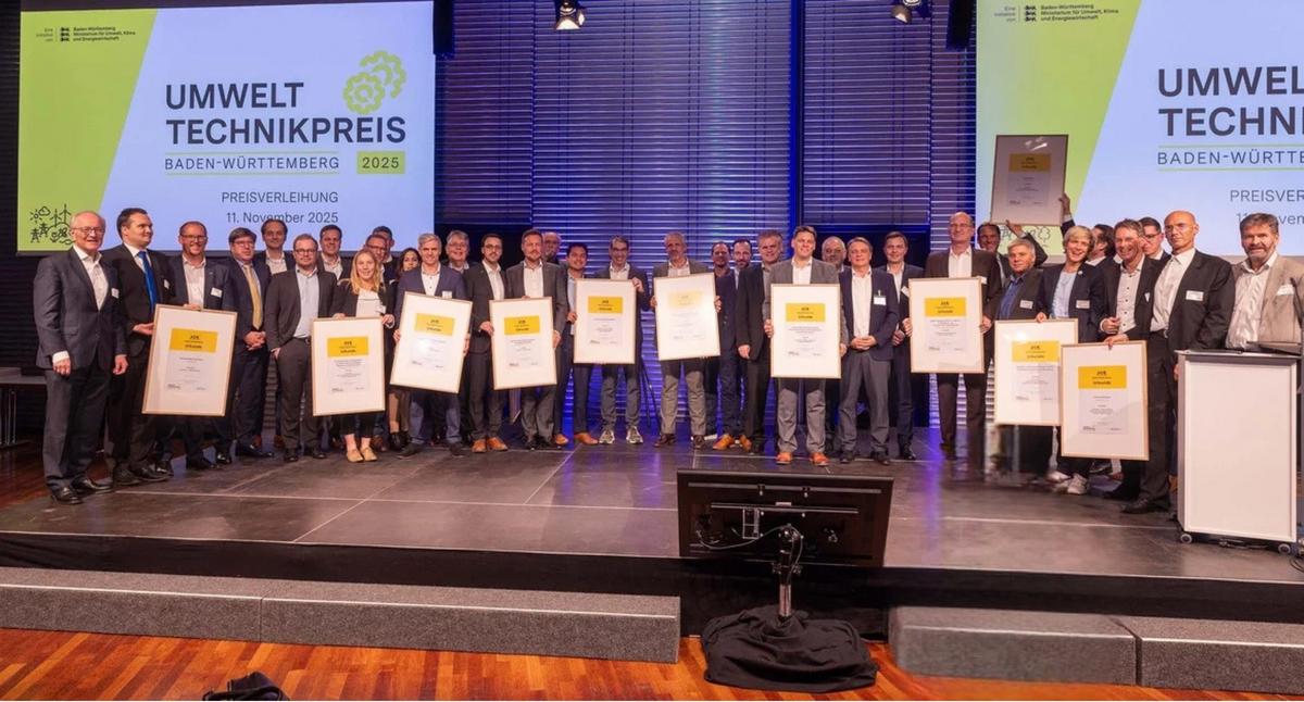 Die Preisträgerinnen und Preisträger des Umwelttechnikpreis 2025