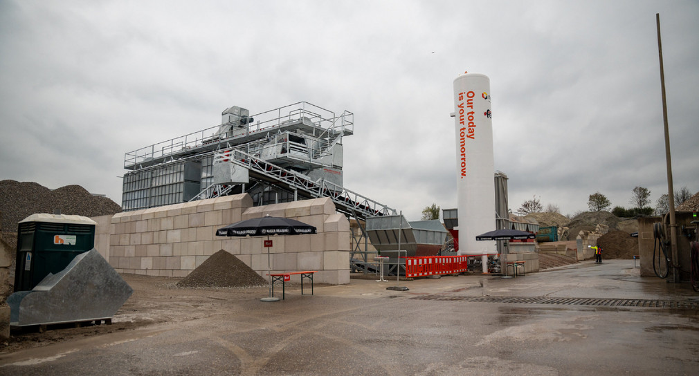 Beton-Recycling-Anlage des Unternehmens Heinrich Feeß GmbH & Co. KG in Kirchheim unter Teck (Landkreis Esslingen)