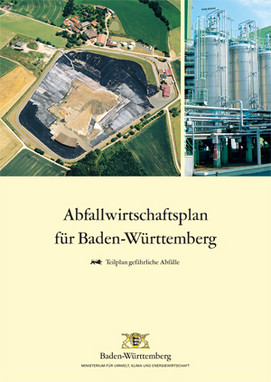 Titelblatt des Abfallwirtschaftsplans Baden-Württemberg – Teilplan gefährliche Abfälle