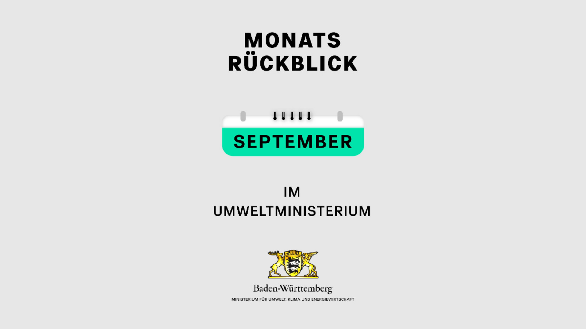 Monatsrückblick für September 2023