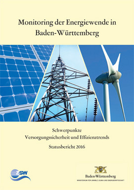 Titelbild des Berichts Monitoring der Energiewende in Baden-Württemberg - Statusbericht 2016