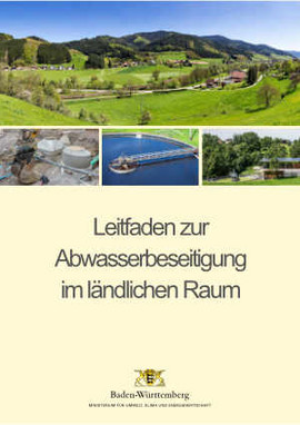 Titelblatt des Leitfadens zur Abwasserbeseitigung im ländlichen Raum