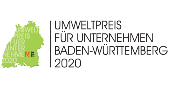 Logo des Umweltpreises für Unternehmen 2020. (Bild: Umweltministerium Baden-Württemberg)