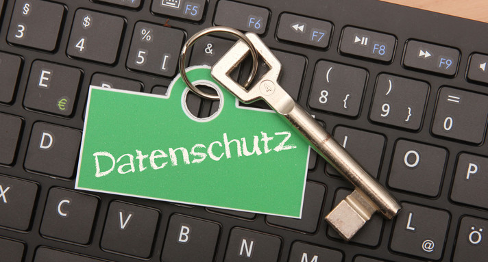 Tastatur mit Schlüsselanhänger Datenschutz